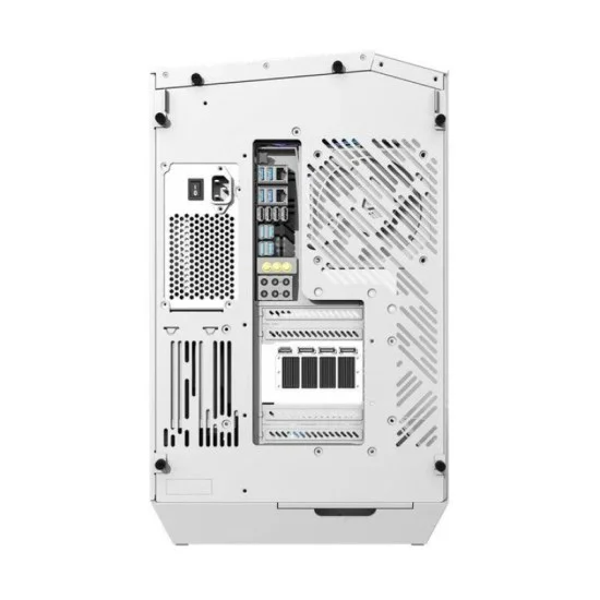 Darkflash dy470 atx mid tower gaming case - 4 argb fans included - White